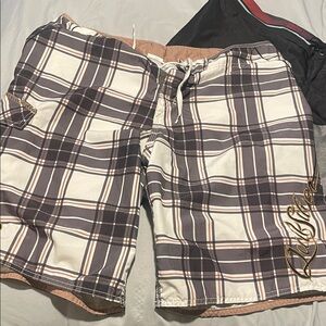 Billabong Black and Gray Board Shorts